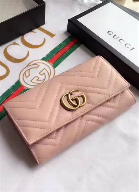 gucci continental wallet i-84|Gucci marmont wallet pink.